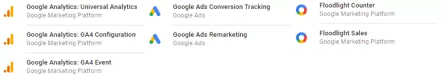Etiquetas de Google Tag Manager